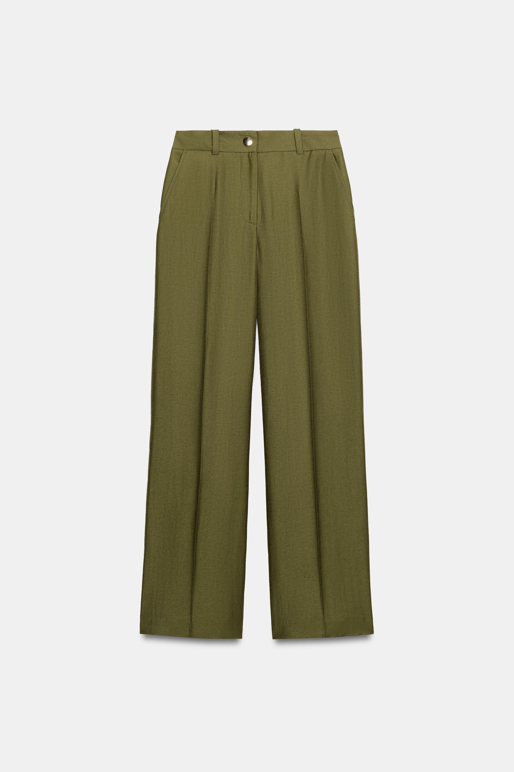 HIGH-RISE STRAIGHT-LEG TROUSERS | Zara US