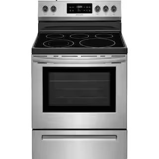 Frigidaire 30 in. 5.3 cu. ft. Electric Range with Self-Cleaning Oven in Stainless Steel FFEF3054T... | The Home Depot