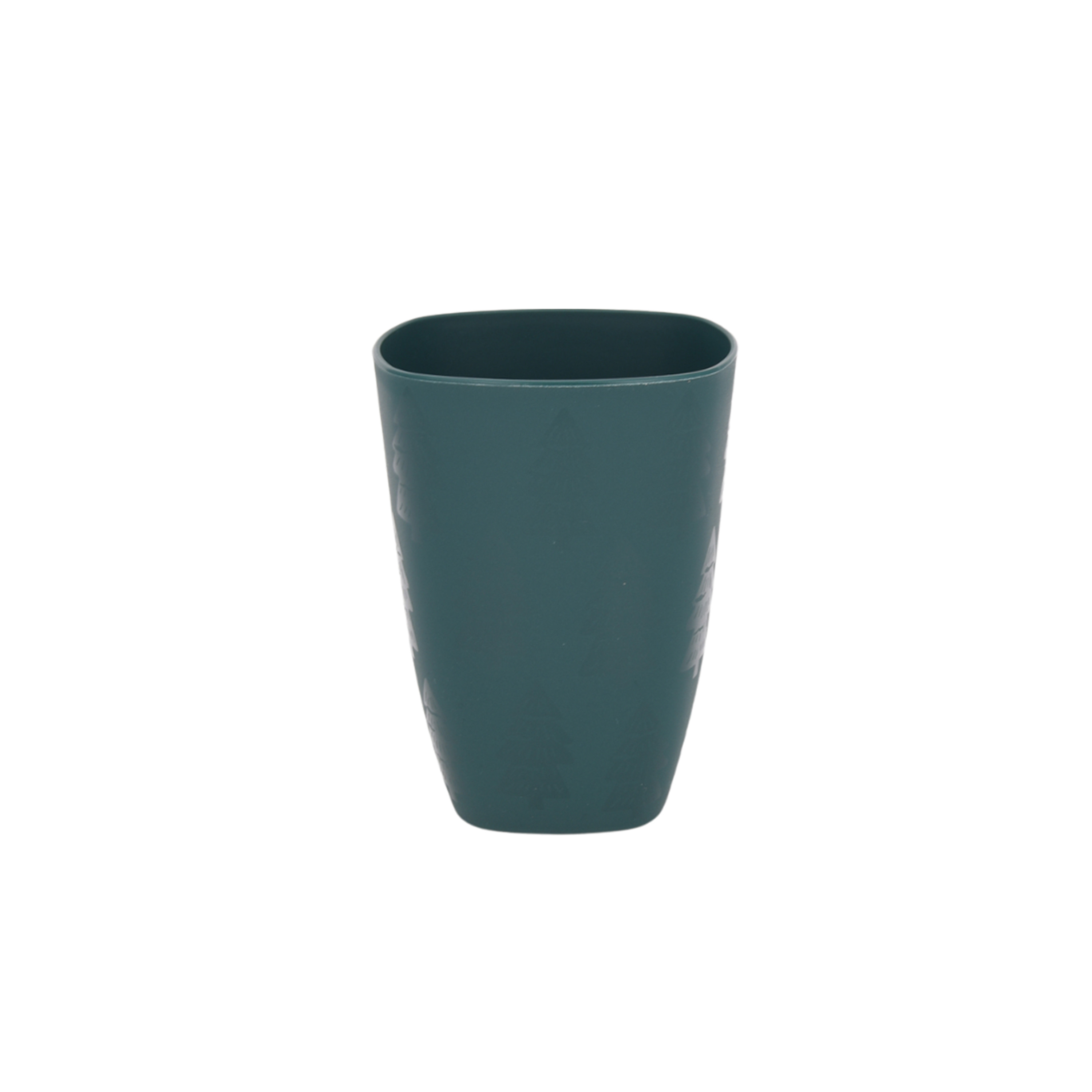 Mainstays 18-Ounce Square Plastic Tumbler, Green Etched | Walmart (US)