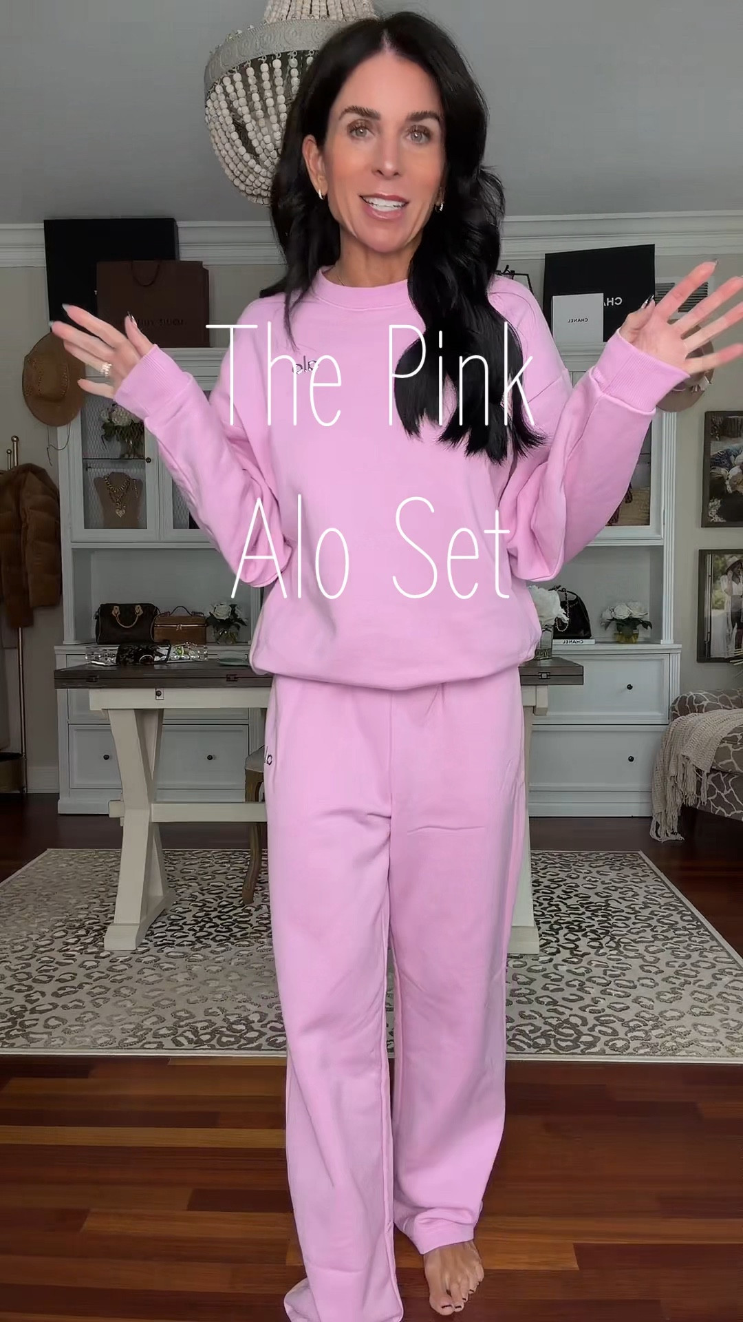 The absolute cutest pink set!
Wearing XS pants and small top 

#LTKValentine #LTKmomlife #LTKootd