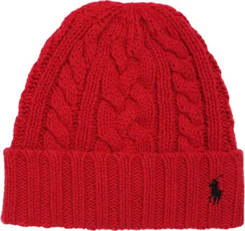 Polo Ralph Lauren Recycled Cable Beanie | Nordstrom | Nordstrom
