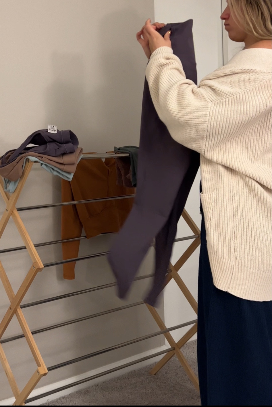 The drying rack I used for all my activewear!!