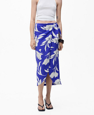Mango Women's Floral Sarong Skirt - Macy's | Macy's