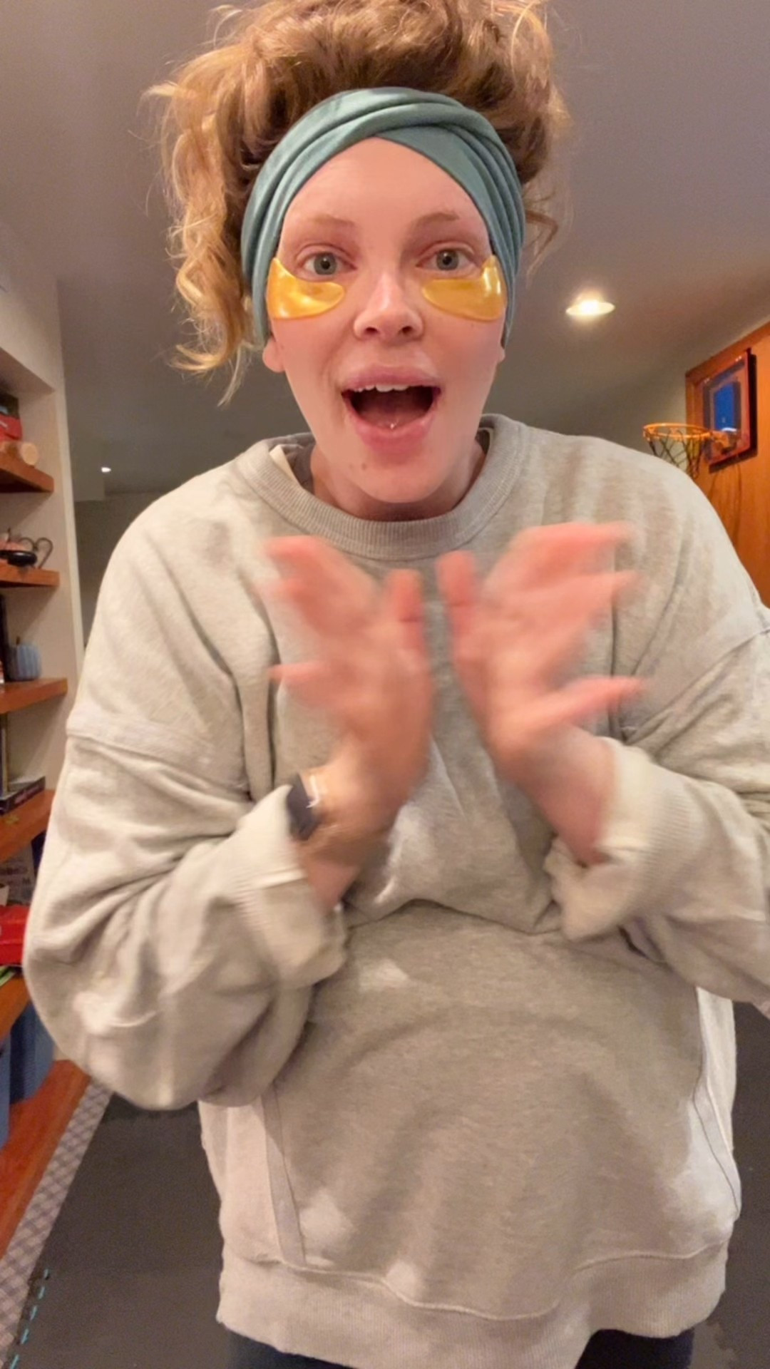 Workout fit today for an at home cardio pregnancy friendly workout 🥰

These aerie crewnecks are my fav! I stay true to my size medium and they are perfectly oversized I just love it! 

#LTKBump #LTKActive