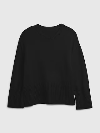 24/7 Split-Hem Crewneck Sweater | Gap (US)