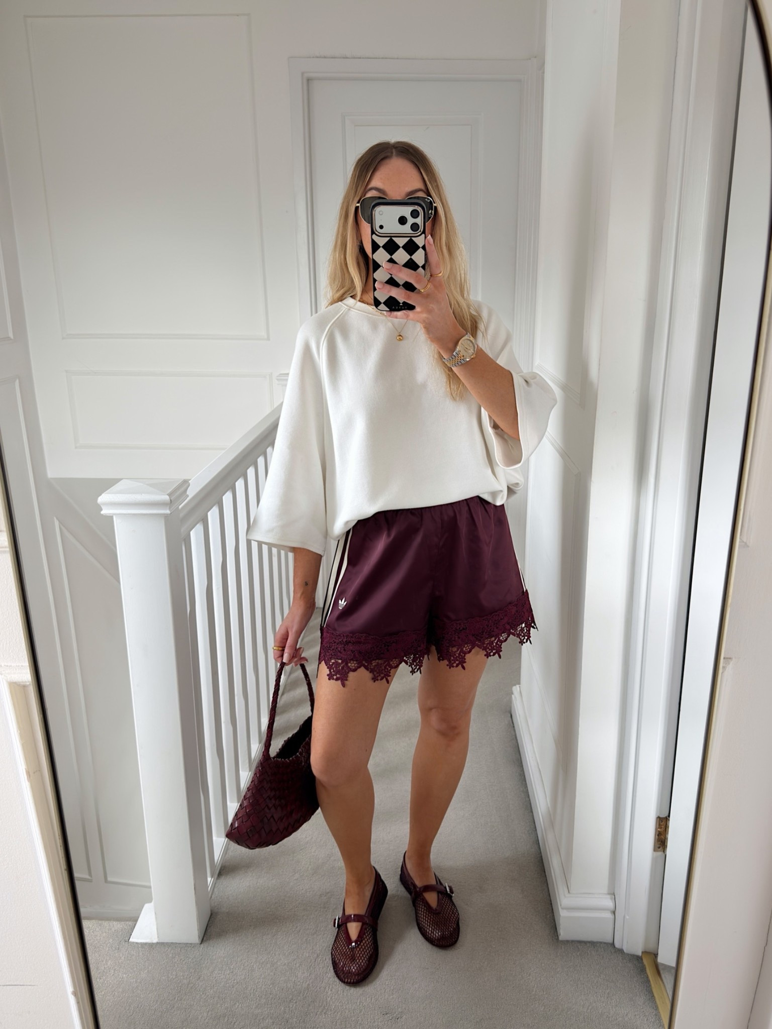 Adidas burgundy lace shorts outfit
I wear a small

#LTKspring #LTKsummer