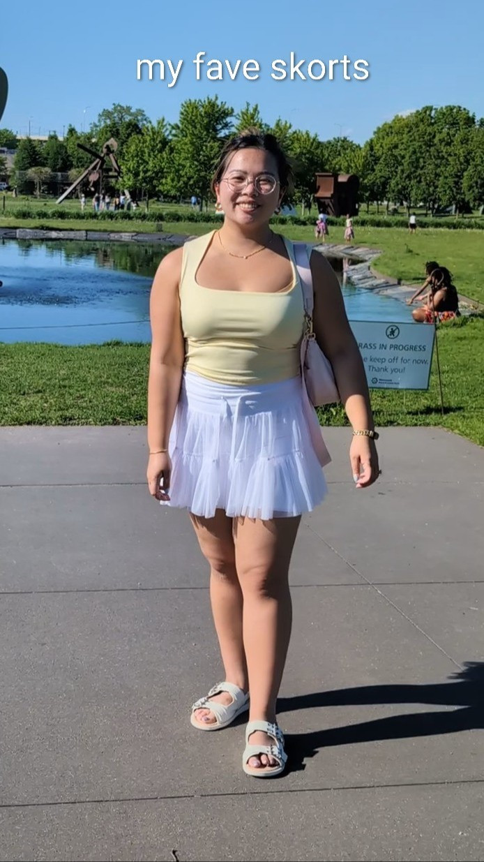 Skort perfect for hot weather with shorts under for no chub rub, plus has pockets! Size XL from POPFLEX

#LTKMidsize #LTKActive #LTKootd