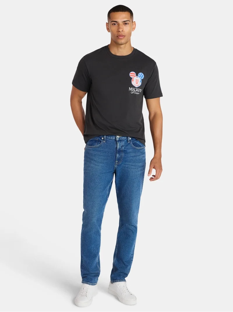 Disney, Men's & Big Men's Americana Graphic Tee, Mickey Mouse, Sizes XS-5XL | Walmart (US)