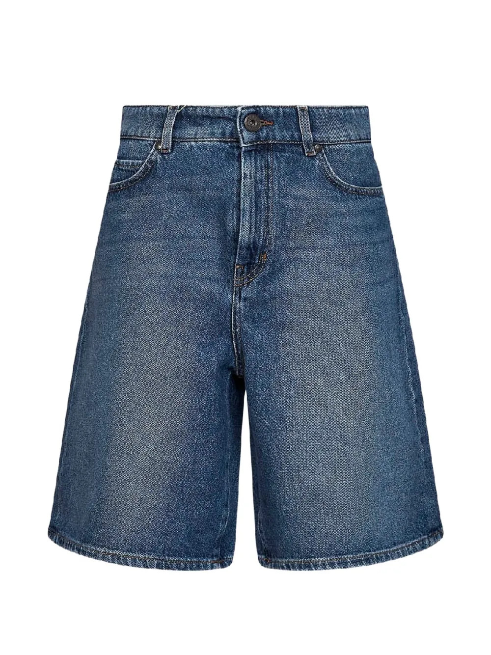 Weekend Max Mara Donnola Denim Bermuda Shorts | Blue | FARFETCH UK | Farfetch Global
