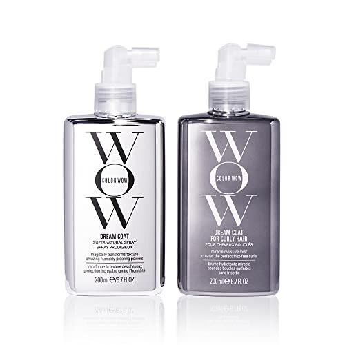 COLOR WOW Dream Duo for Curly Hair- Switch up your style from curly to straight and back again. Featuring DREAM COAT and DREAM COAT CURLY with advanced frizz control + heat protectants for glossy hair | Amazon (US)
