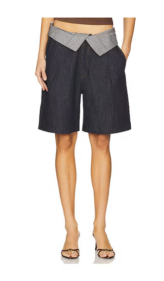Lily Shorts in Denim | Revolve Clothing (Global)