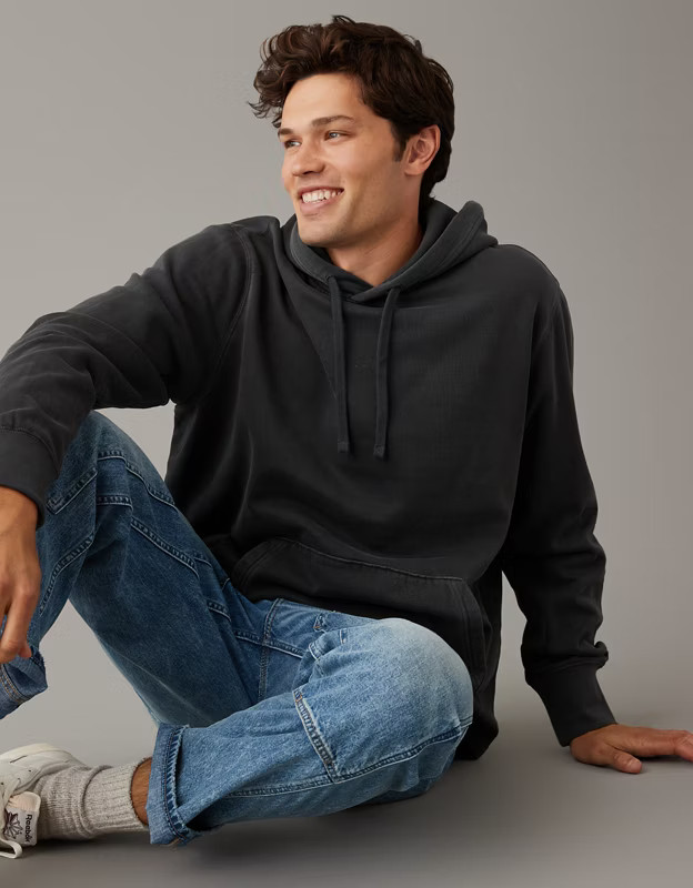 AE Super Soft Open Hem Hoodie | American Eagle Outfitters (US & CA)