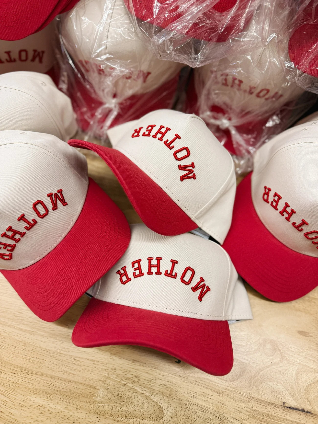 ETTA OG | upside down mother trucker hat - red | Etta+East