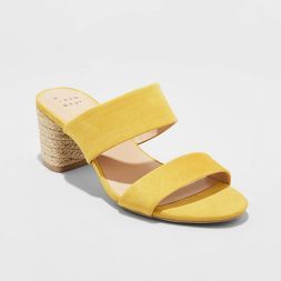Women's Patricia Espadrille Block Heeled Pumps - A New Day™ | Target