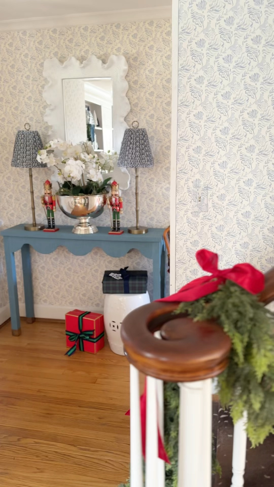 Our entry way is getting festive with a little furnishings refresh and I’m adding in some holiday touches…more soon.

#LTKHoliday #LTKHome #LTKWatchNow