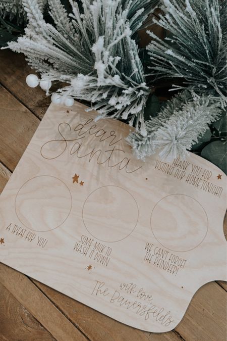 Personalized Santa Treat Board 

#LTKfamily #LTKunder100 #LTKSeasonal