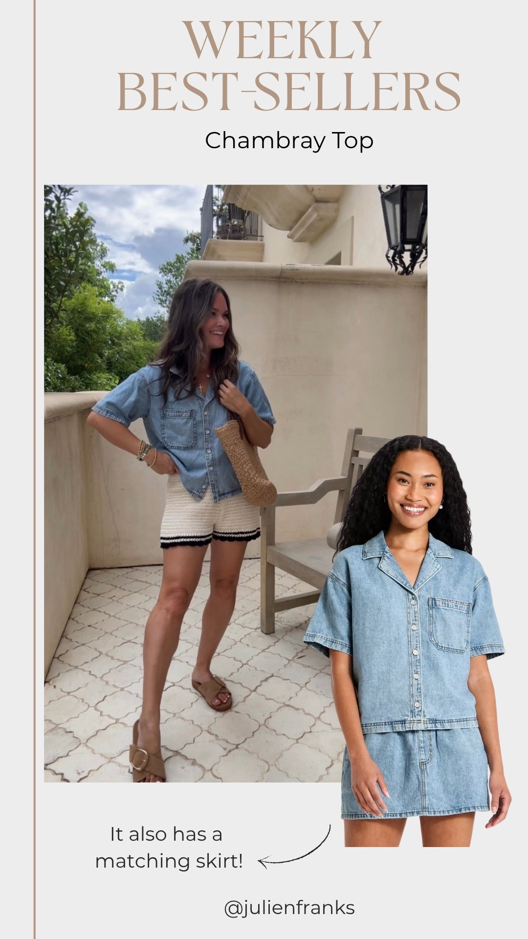 This top can be styled so many ways and also has a matching skirt (linked!) 🤍

#LTKootd #LTKmomlife #LTKgrwm