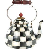 Courtly Check enamel tea kettle | Selfridges