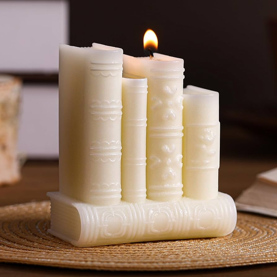Nuanchu Book Frame Candle Book Lovers Gifts Lavender Soy Reading Candles for Reading Gifts Reader... | Amazon (US)