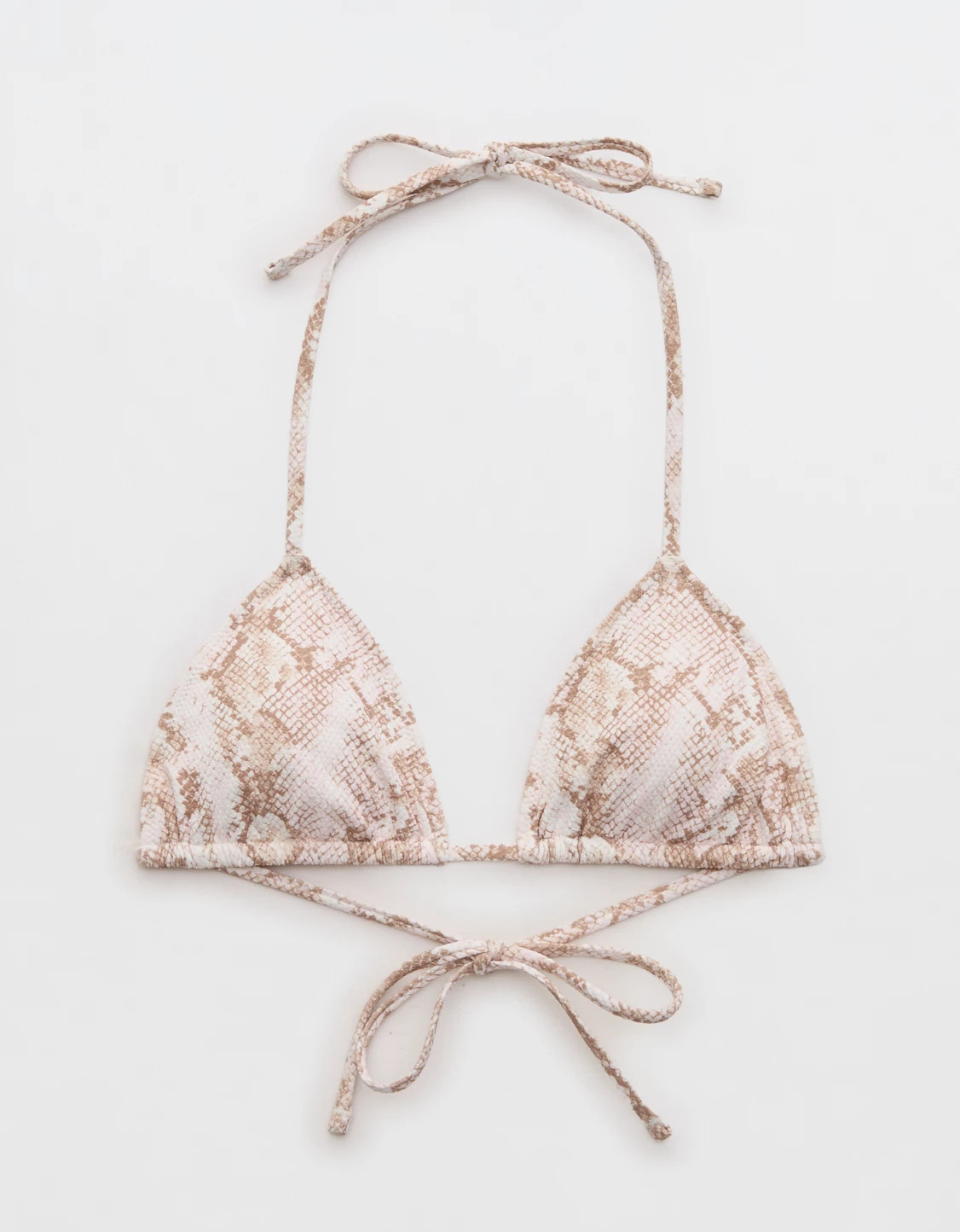 Aerie Pique String Triangle Bikini Top | Aerie