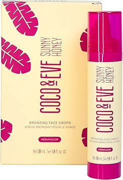 Coco & Eve Sunny Honey Bronzing Face Drops (Medium Glow), Natural Self Tanning Face Drops. Hydrating | Amazon (US)