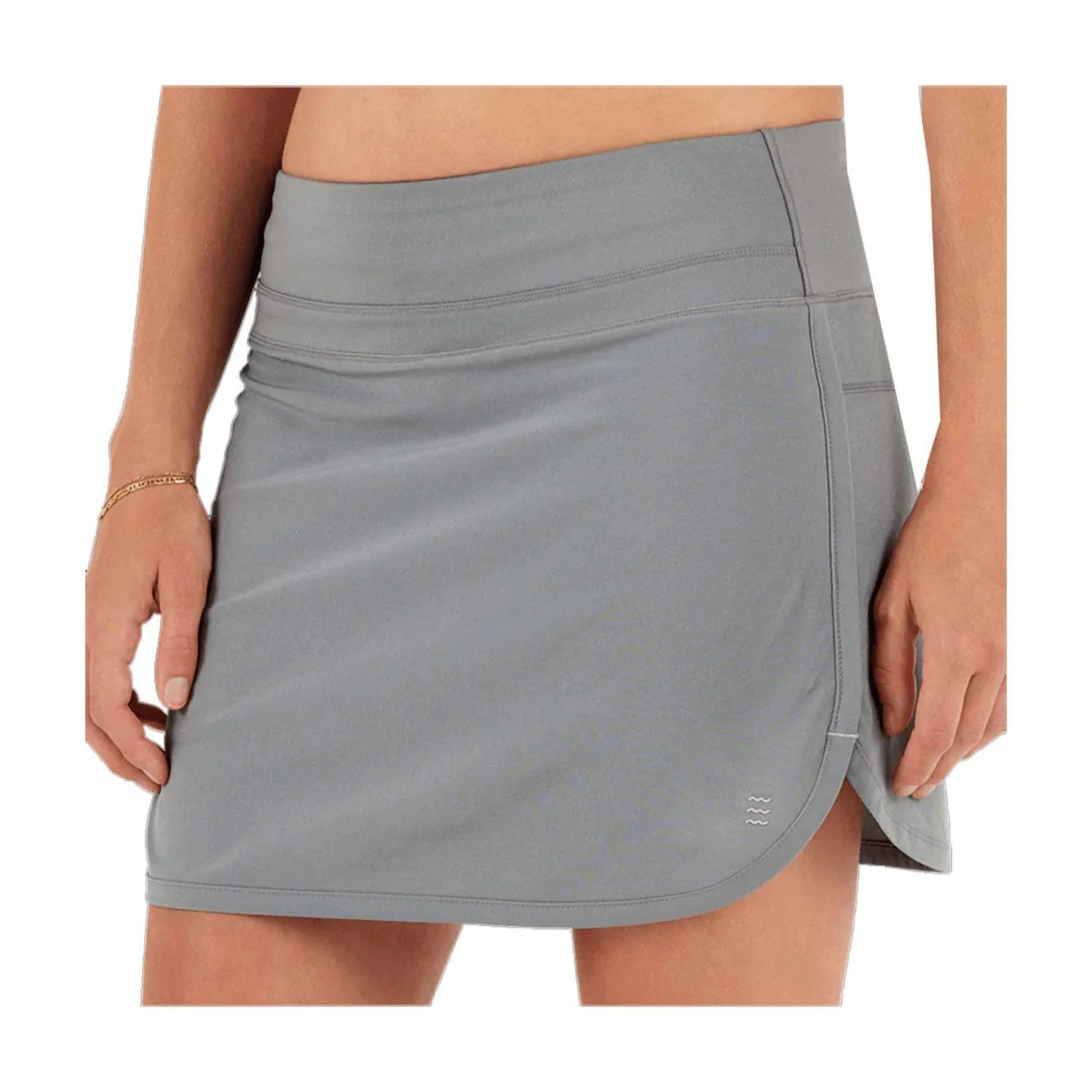 Bamboo-Lined Breeze Skort In Slate | Shop Simon