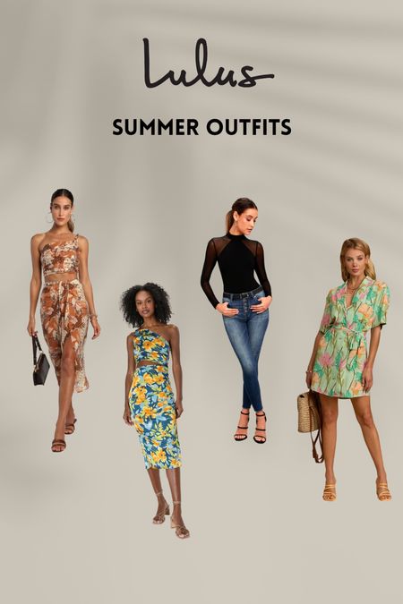 1. Brown Skirt small 
2. Brown crop top small
3. Teal floral one shoulder dress small
4. Bodysuit small 
5. Green floral button up dress XS (runs big) 

#LTKstyletip #LTKSeasonal #LTKunder100