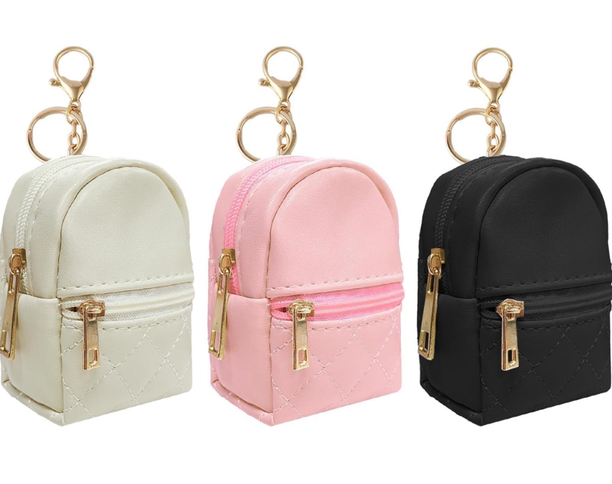 LYDZTION 3Pcs Mini Backpack Cute Cosmetic Bag for Women,PU Leather Makeup Bag Key Pocket Lipstick Bag Card Holder Data Cable Organizer Zipper Pouch,Black Beige Pink travel Disney theme park essentials

#LTKStyleTip #LTKTravel #LTKKids