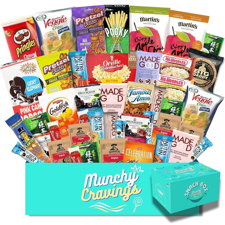 MunchyCravings Premium Snack Box (45 Ct.), Tasty and Healthy Snacks, Giftable and Great for Movie... | Amazon (CA)