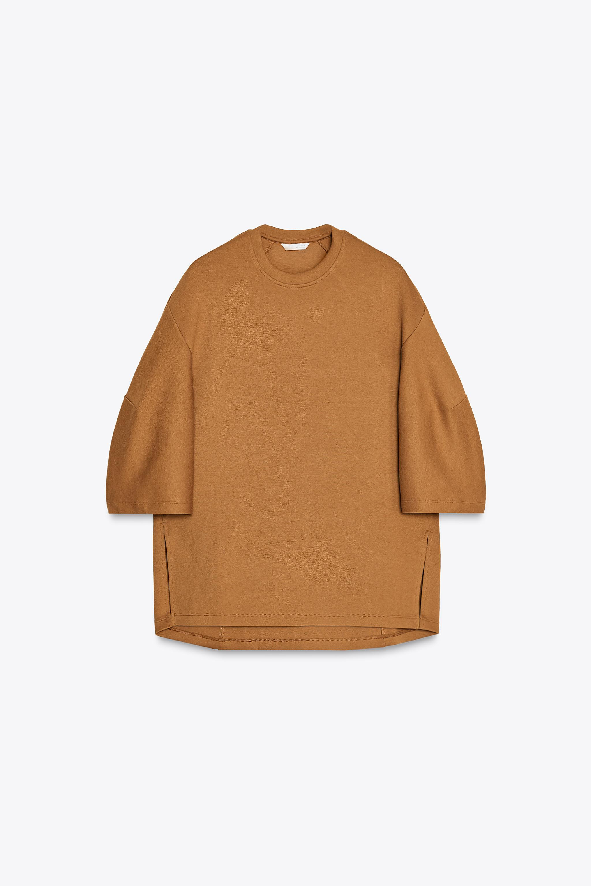 INTERLOCK T-SHIRT19.99 GBP Ochre Black IceOchre | 3641/310/703Put it in your basketAddT-shirt mad... | Zara UK
