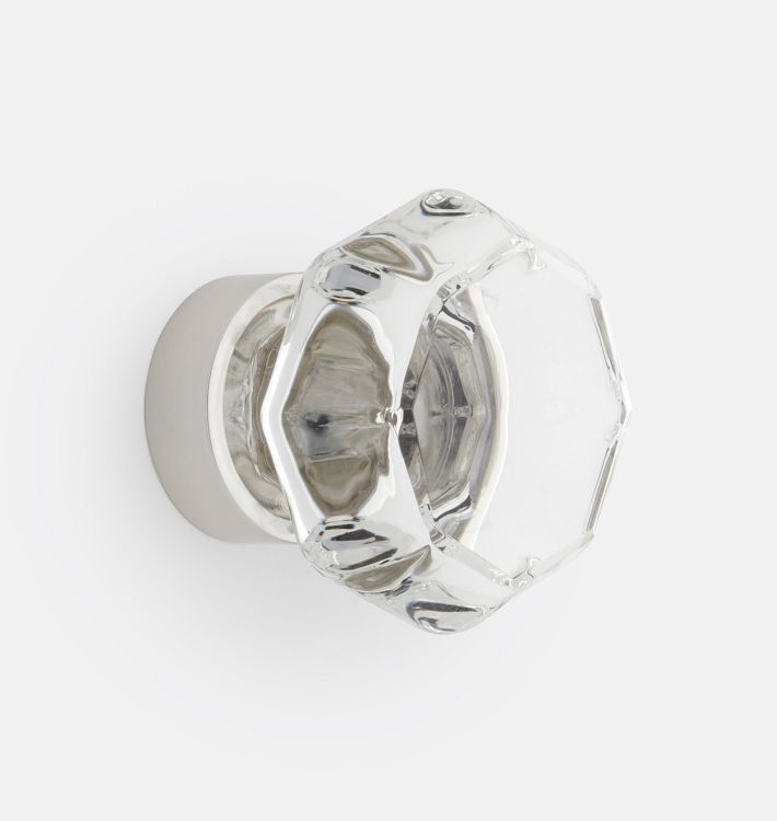Octagon Glass Cabinet Knob | Rejuvenation