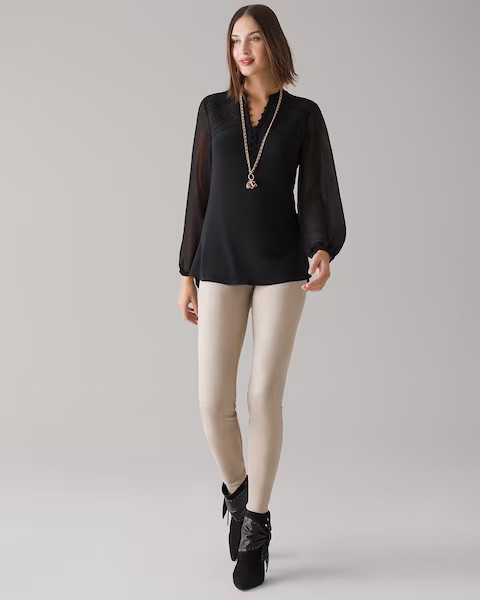 Faux Suede WHBM Runway Leggings | White House Black Market