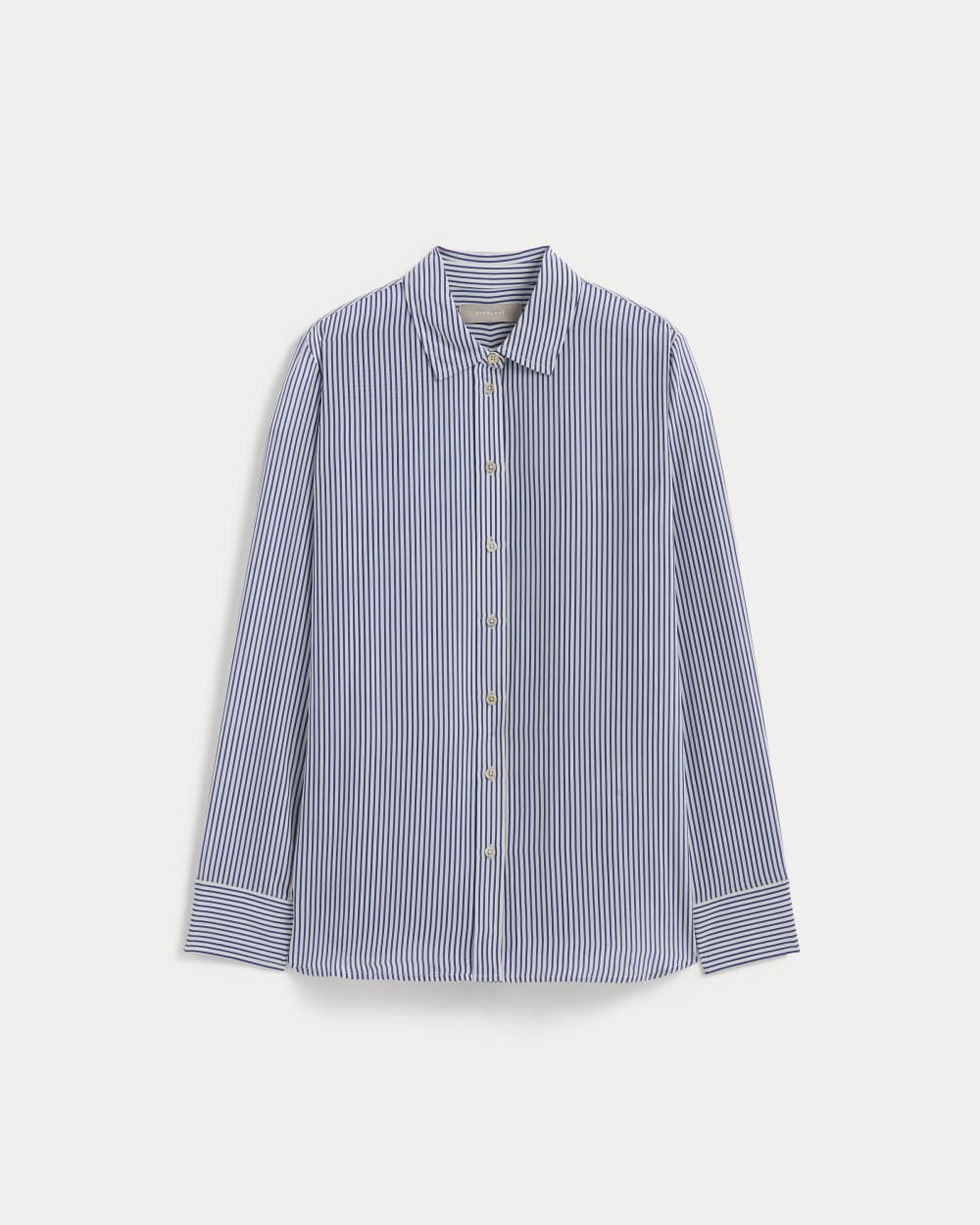 The Must-Have Shirt in Washable Silk | Blue / White | Everlane