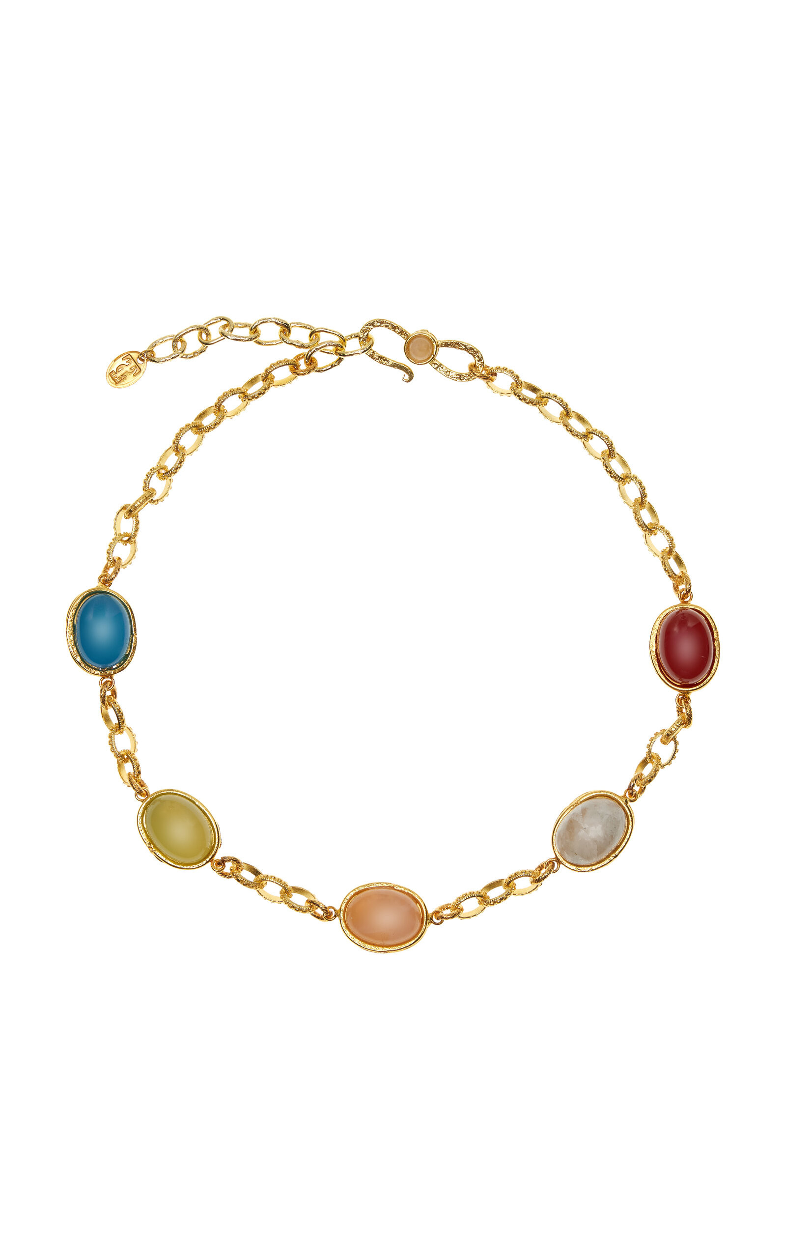 River Gold-Plated Multi-Stone Necklace | Moda Operandi (Global)
