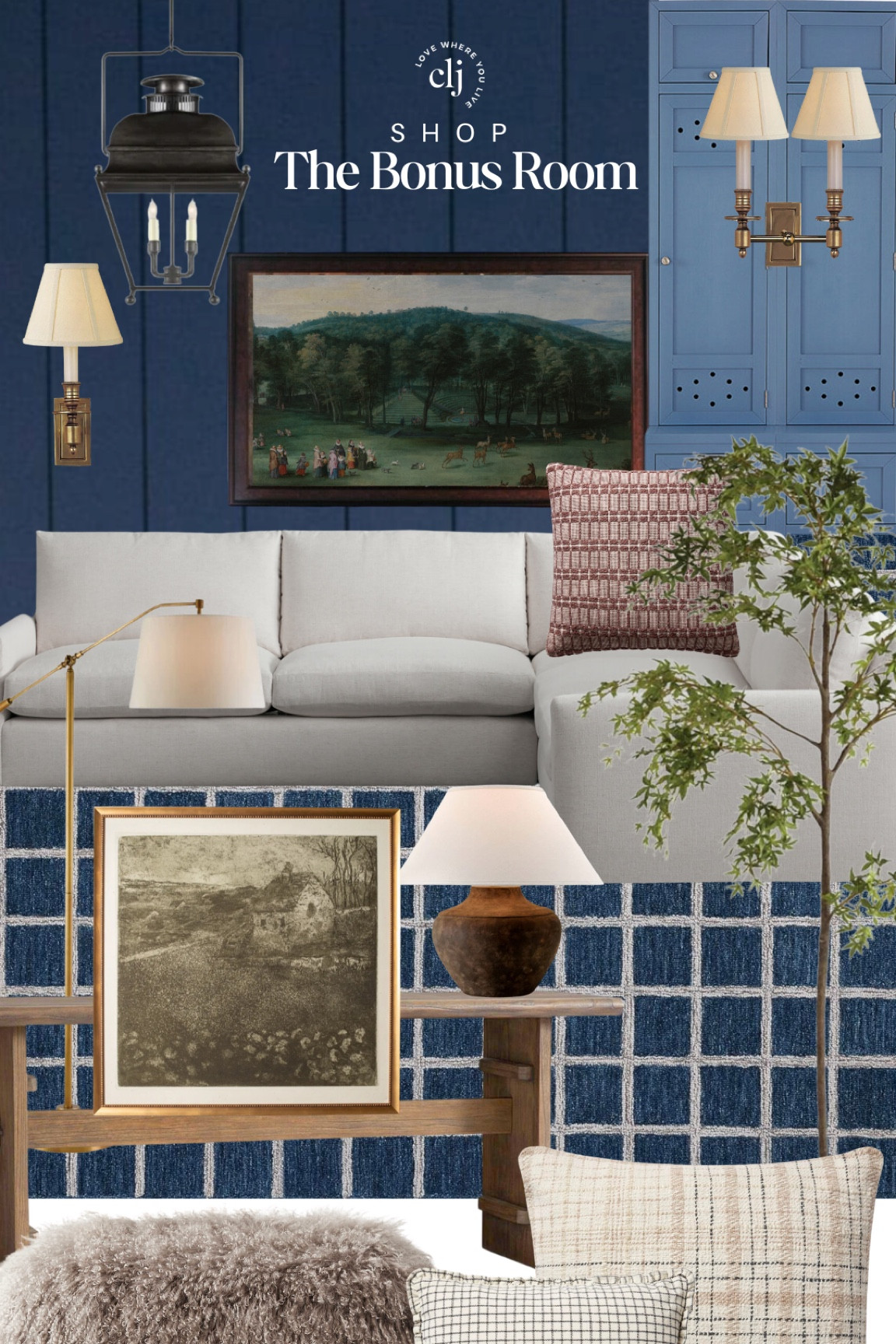 Shop the Bonus Room 🖤

White corner sectional, console table, frame tv, table lamp, floor lamp, art print, area rug, sconce, lantern pendant, locker armoire, faux tree, throw pillows

#LTKHome #LTKStyleTip