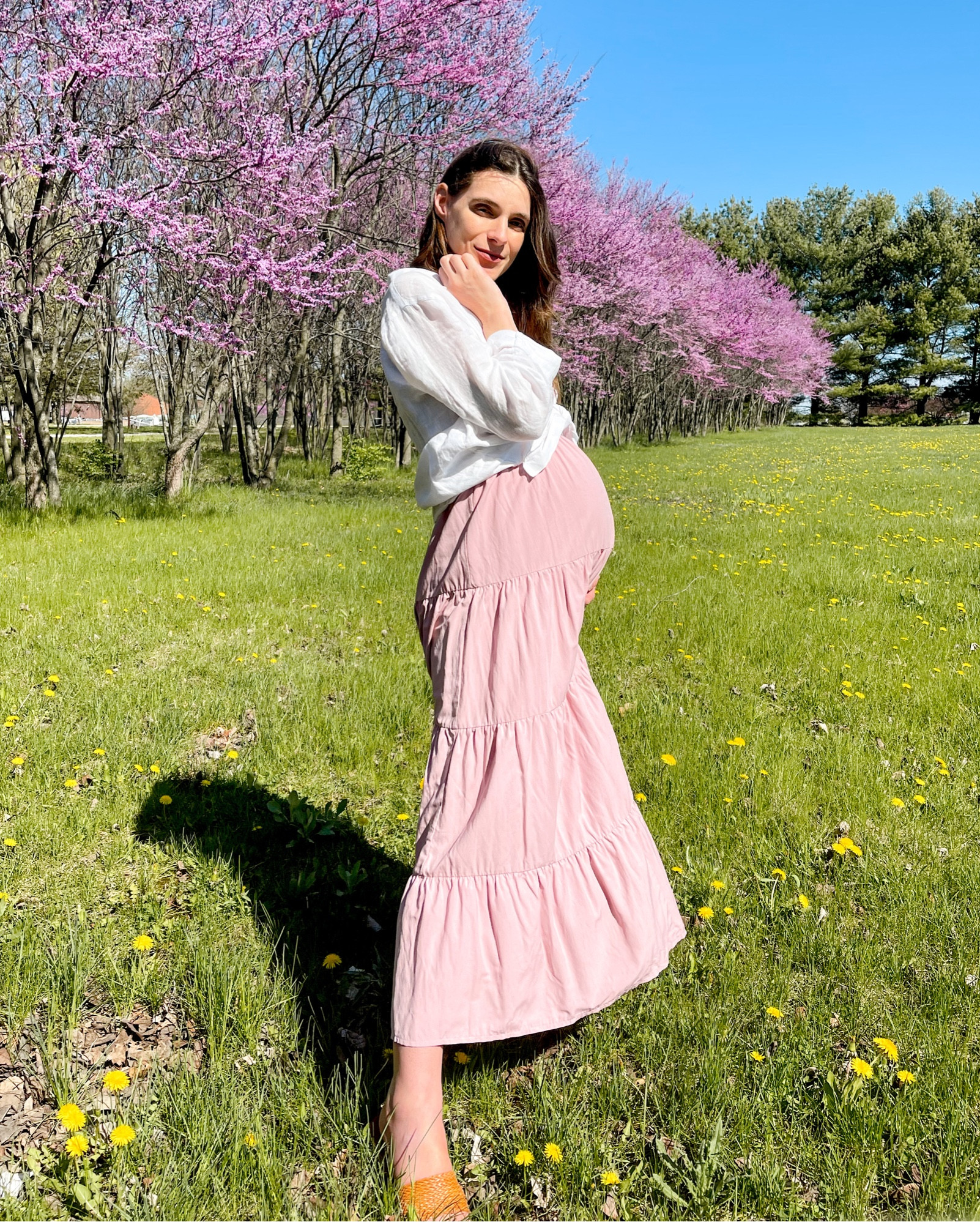 Amazon maxi dress fits tts. Wearing a size small. Dress is not maternity but has room for a growing belly. I’m 37 weeks pregnant here. 

#LTKunder50 #LTKbump #LTKSeasonal