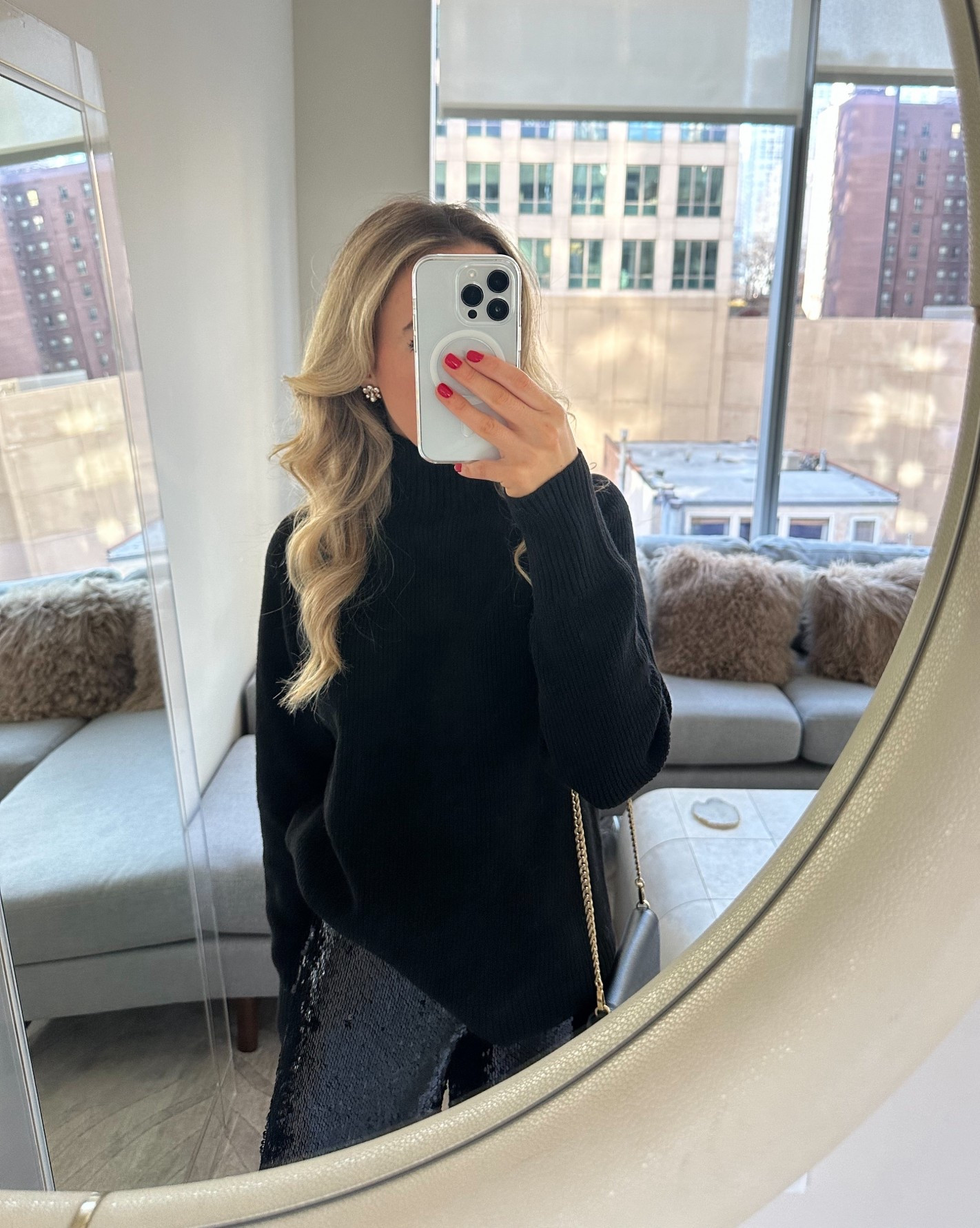 Holiday Party Outfit Idea / New Year’s Eve Outfit Idea 
• sparkly sequin pants paired with an understated cozy sweater for the perfect mix of glam and comfort

- these pants are available in petite sizing 

#LTKPetite #LTKootd #LTKHoliday