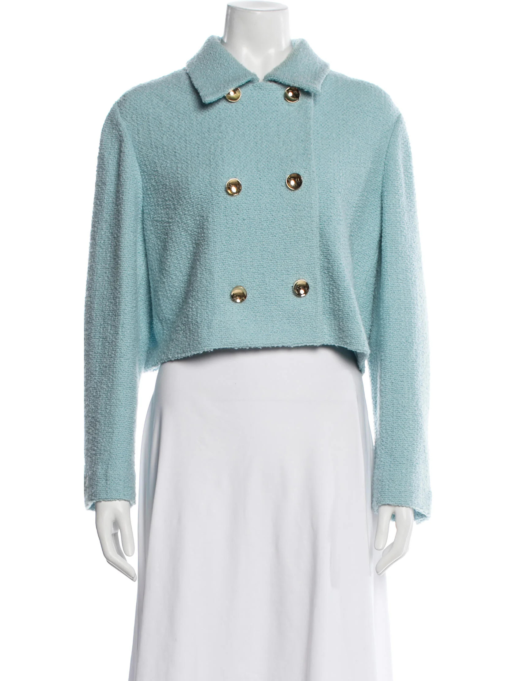St. John Wool Tweed Pattern Blazer | The RealReal