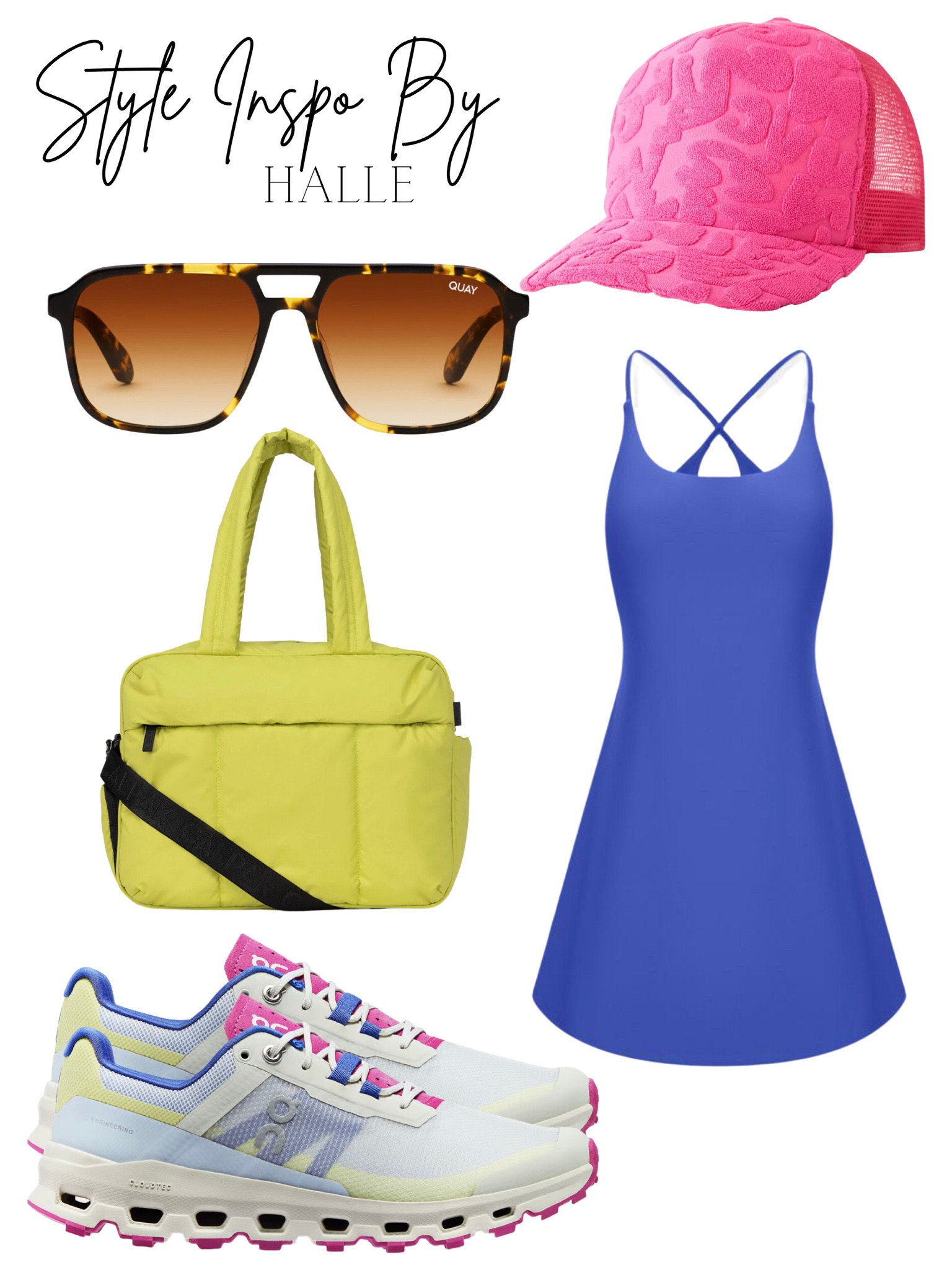 Style Inspo by Halle 
Blue athletic dress
On cloud running shoes 
Leopard hat pink leopard hat 
Sunglasses 
Yellow puff bag  #springoutfits #fallfavorites #LTKbacktoschool #fallfashion #vacationdresses #resortdresses #resortwear #resortfashion #summerfashion #summerstyle #LTKseasonal #rustichomedecor #liketkit #highheels #Itkhome #Itkgifts #Itkgiftguides #springtops #summertops #Itksalealert
#LTKRefresh #fedorahats #bodycondresses #sweaterdresses #bodysuits #miniskirts #midiskirts #longskirts #minidresses #mididresses #shortskirts #shortdresses #maxiskirts #maxidresses #watches #backpacks #camis #croppedcamis #croppedtops #highwaistedshorts #highwaistedskirts #momjeans #momshorts #capris #overalls #overallshorts #distressesshorts #distressedjeans #whiteshorts #contemporary #leggings #blackleggings #bralettes #lacebralettes #clutches #crossbodybags #competition #beachbag #halloweendecor #totebag #luggage #carryon # blazers #airpodcase #iphonecase #shacket #jacket #sale #under50 #under100 #under40 #workwear #ootd #bohochic #bohodecor #bohofashion #bohemian #contemporarystyle #modern #bohohome #modernhome #homedecor #amazonfinds #nordstrom #bestofbeauty #beautymusthaves #beautyfavorites #hairaccessories #fragrance #candles #perfume #jewelry #earrings #studearrings #hoopearrings #simplestyle #aestheticstyle #designerdupes #luxurystyle #bohofall #strawbags #strawhats #kitchenfinds #amazonfavorites #bohodecor #aesthetics #blushpink #goldjewelry #stackingrings #toryburch #comfystyle #easyfashion #vacationstyle #goldrings #fallinspo #lipliner #lipplumper #lipstick #lipgloss #makeup #blazers #primeday
#StyleYouCanTrust #giftguide #LTKRefresh #LTKSale
#LTKHalloween #LTKFall #fall #falloutfits #backtoschool
#backtowork #LTKGiftGuide #amazonfashion #traveloutfit #familyphotos #liketkit #trendyfashion #fallwardrobe #winterfashion #christmas #holdavfavorites #ITKseasonal #grandmillennial #grandmillennialstyle #LTKfit 

#LTKU #LTKFind #LTKstyletip