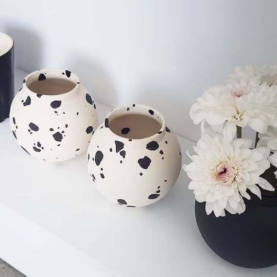 minimalist vase, ceramic flower pot, modern home decor, ceramic bud vase, Scandinavian modern flo... | Etsy (US)
