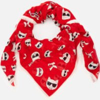 Karl Lagerfeld Women's K/Ikonik Allover Scarf - Red | Coggles (Global)