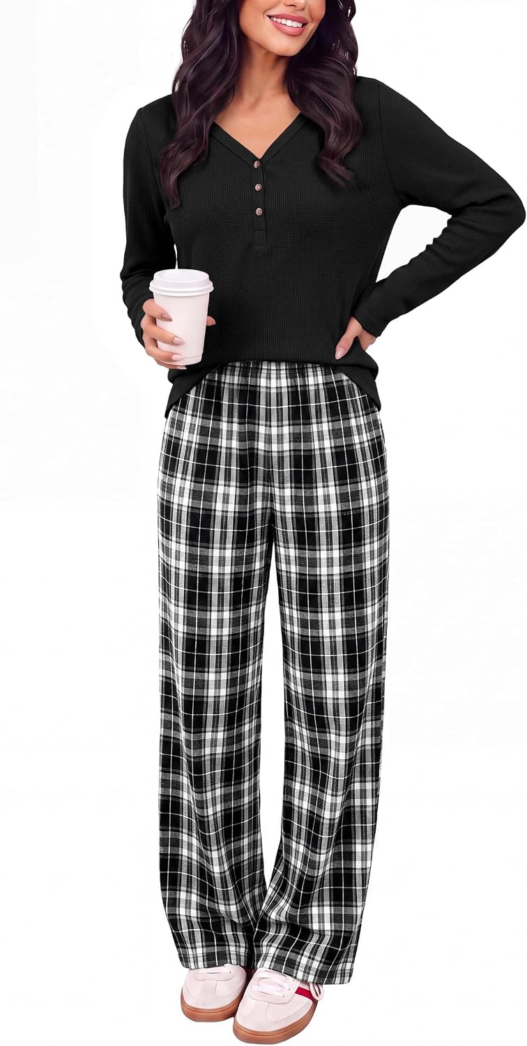 ANRABESS Women's Pajama Sets Sleepwear Lounge Set 2 Piece Outfits Pjs | Amazon (US)