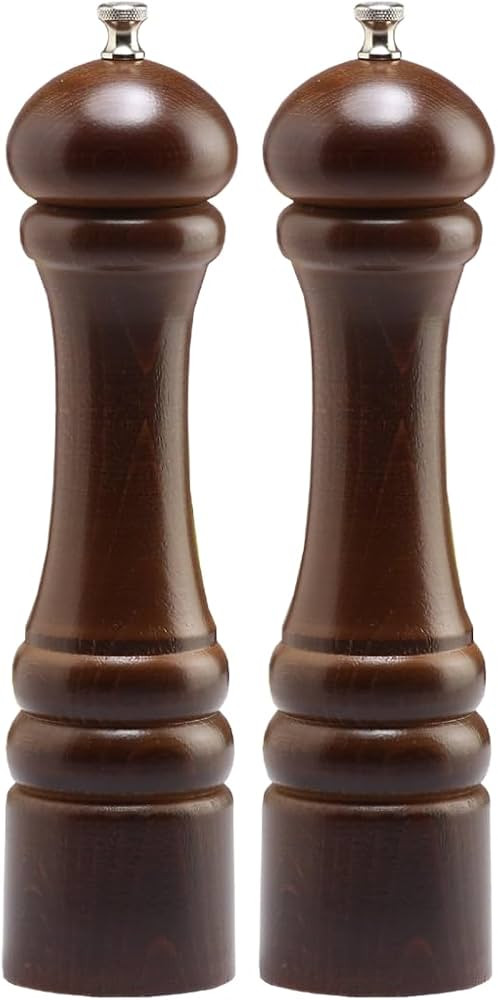 Chef Specialties 10" Imperial Pepper Mill and Salt Mill Set, Walnut | Amazon (US)
