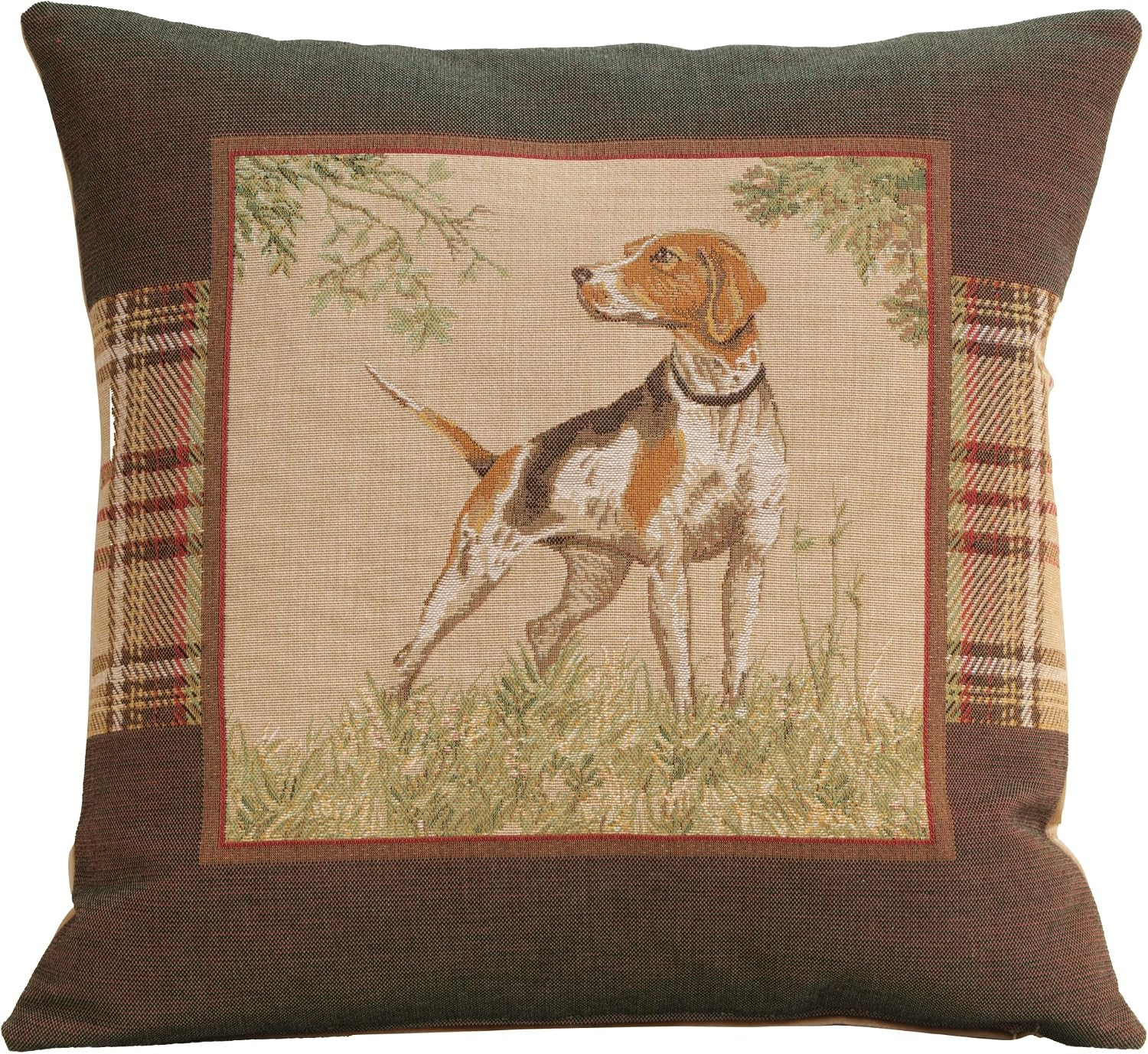 Alexandre Francois Dog Pointer Tapestry Throw Pillow Cover 19 x 19 in | Amazon (US)