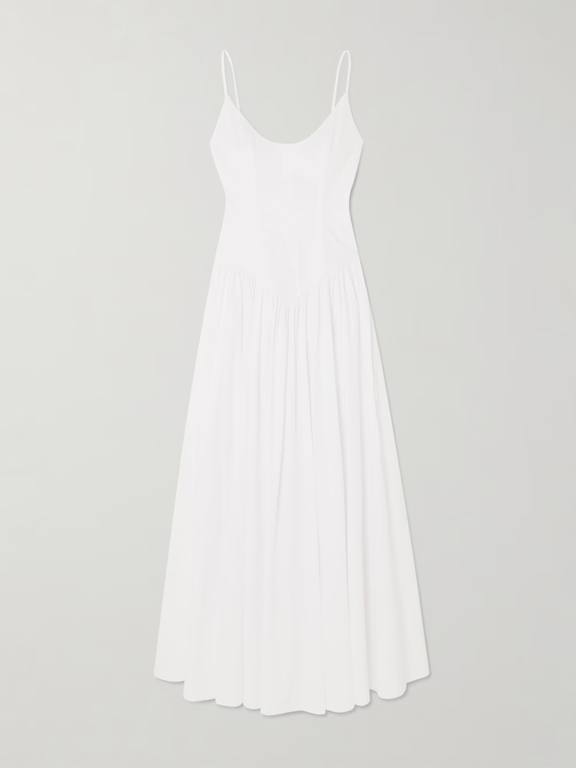 Dena pleated cotton poplin maxi dress | NET-A-PORTER (US)