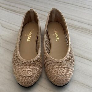 CHANEL Tan Crochet Loafers | Poshmark
