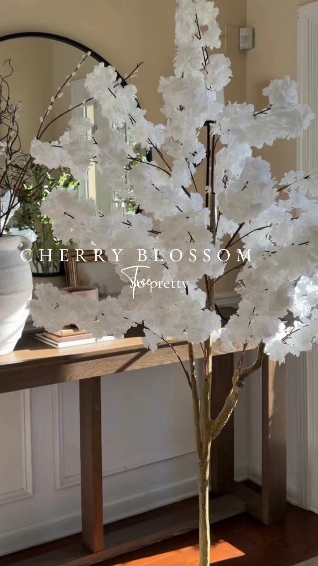 Cherry Blossom Realistic potted tree with white flowers #spring #flowers #homedecor 

#LTKHome