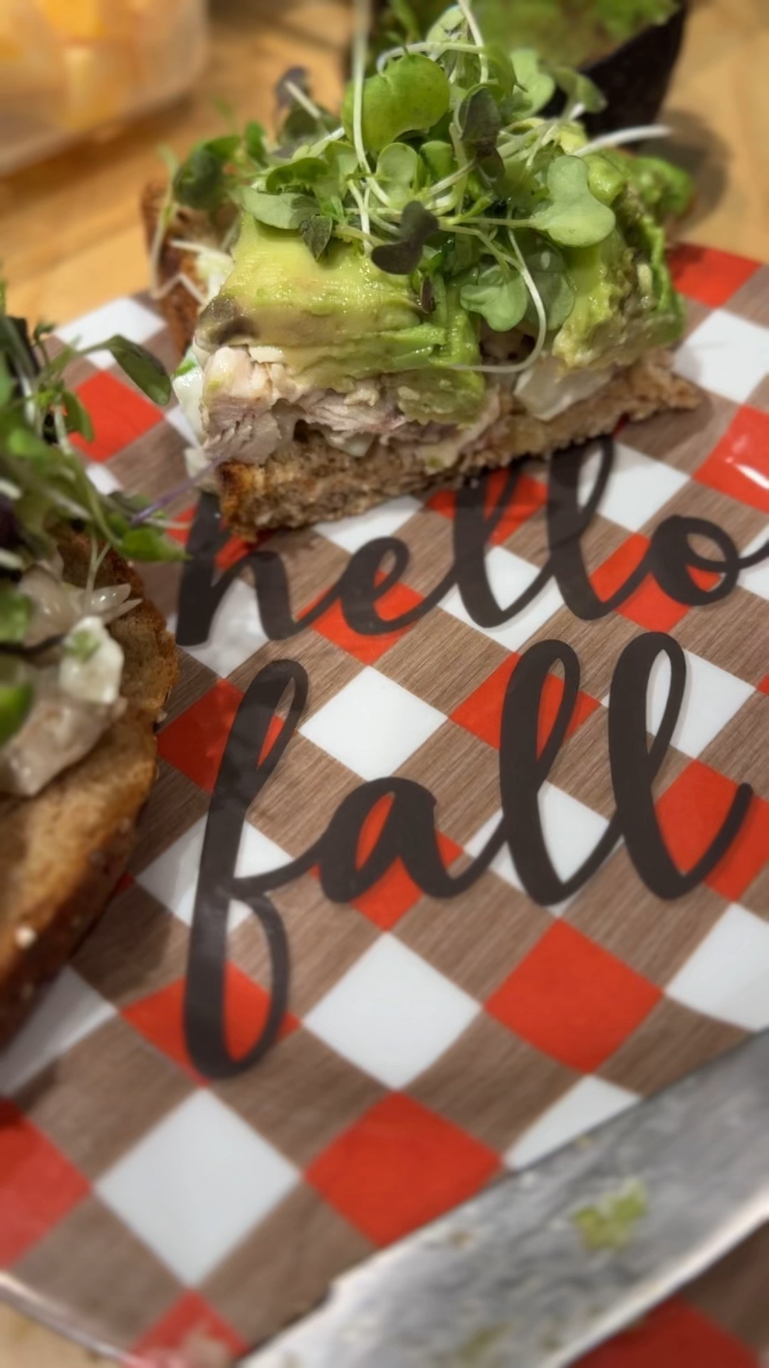 An open sandwich! 