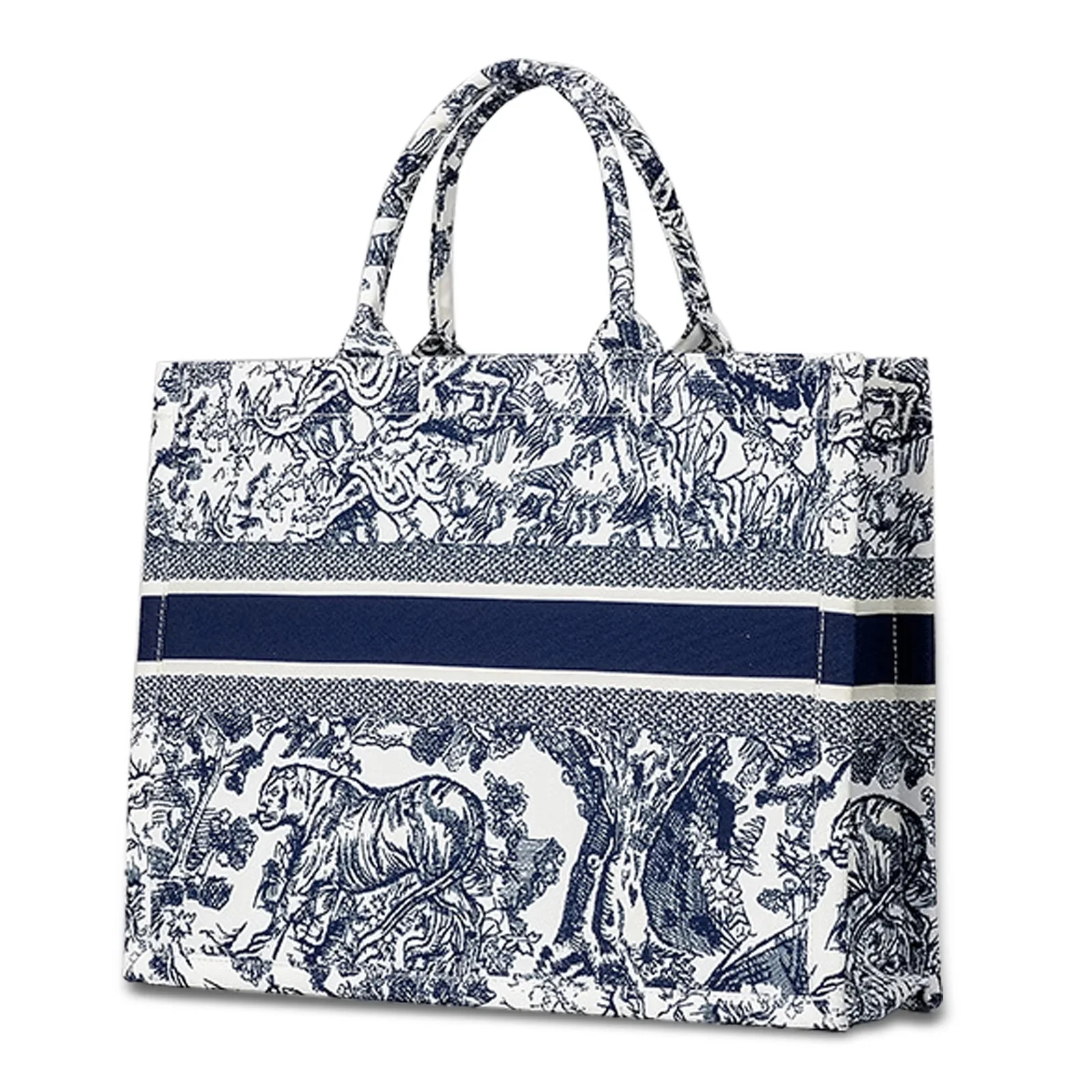 LEZMORE Fashion Luxury Tote Bag Cotton Linen Handbag Large Capacity Jacquard Shoulder Bag Retro E... | Walmart (US)