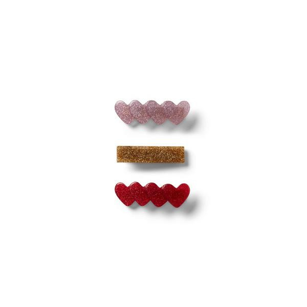 Glitter Heart Barrette Set | Janie and Jack